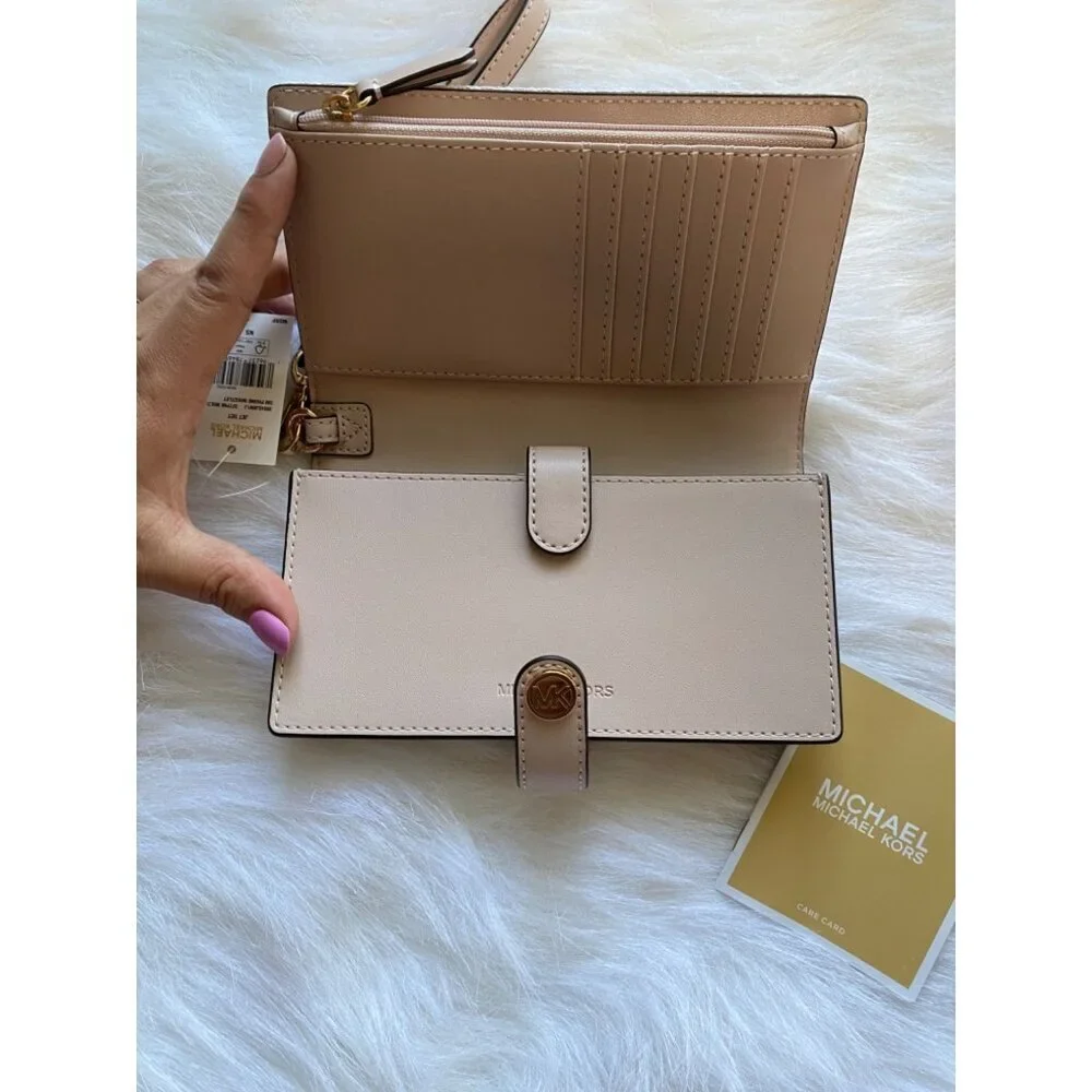 Michael Kors Jet Set Small Phone Case,  Wristlet Wallet, Soft Pink